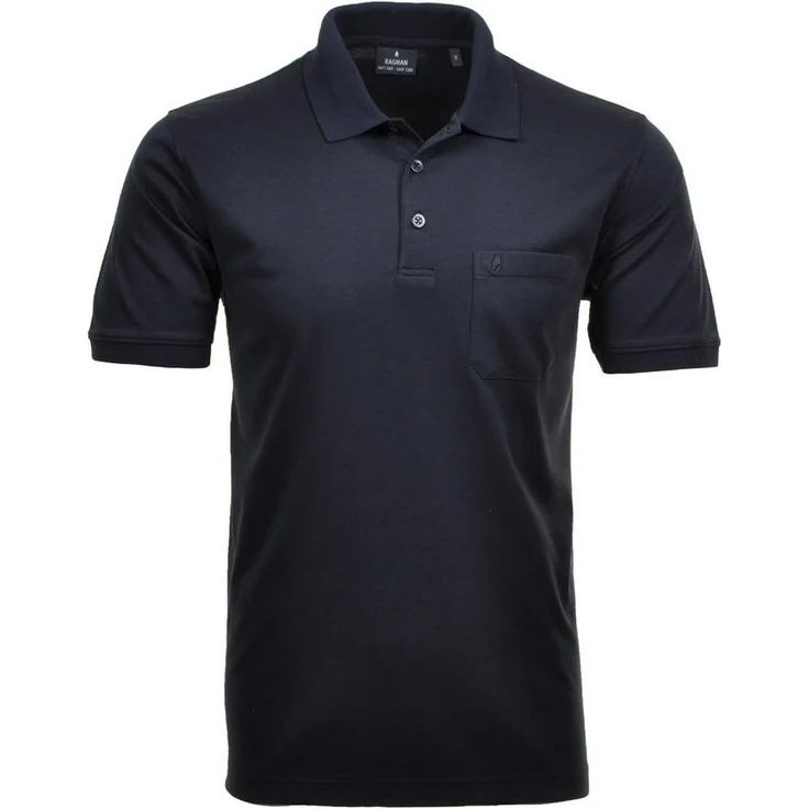 RAGMAN Poloshirt, klassischer Freizeit-Look mit Polokragen, Logostickerei und weichem Material