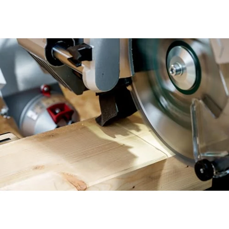 Metabo Kappsäge KGSV 254 MC, variable Drehzahl, beidseitige Sägekopfneigung, integrierte Spanabsaugung, inkl. Sägeblatt und Zubehör – Bild 6