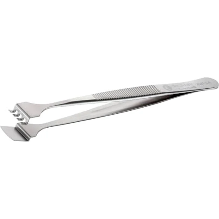 Ideal Tek 4WF.SA.1.IT Wafer-Pinzette, 125 mm mit gebogenem Paddel und Linienverzahnung für präzise Anwendungen – Bild 2