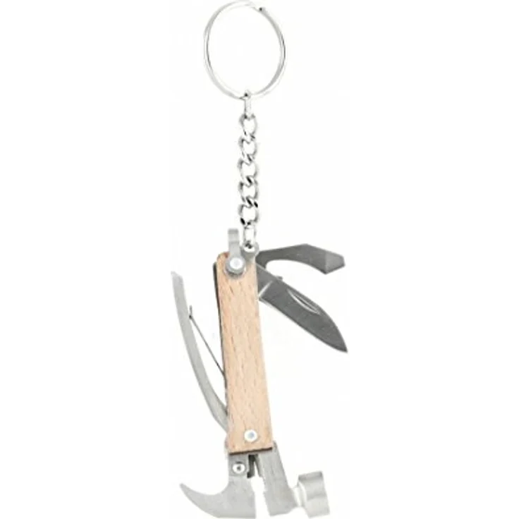 Kikkerland Mini "Hammer Tool" KR13-W, Holz Multitool mit flexibler Gestaltung und hoher Robustheit