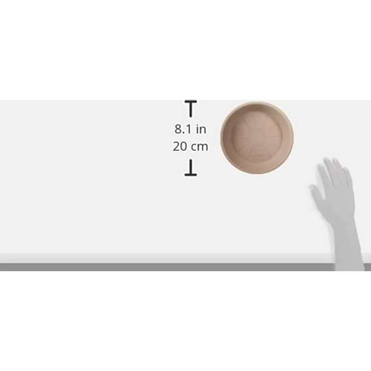 Euro3Plast 1475.G9 Untersetzer Medea 20 cm für Kübel Geo 20 cm, taupe – Bild 6