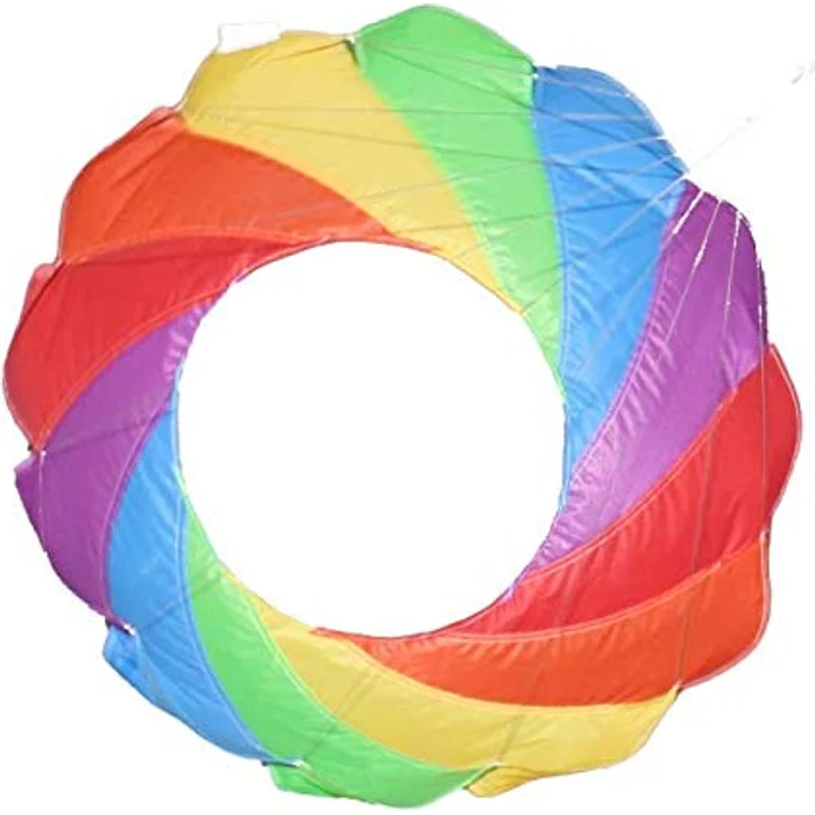 Wolkenstürmer® Bowl BOL S, 60cm Leinenschmuck Windspiel zur Drachenleine, Bunt aus Schikarex – Bild 1