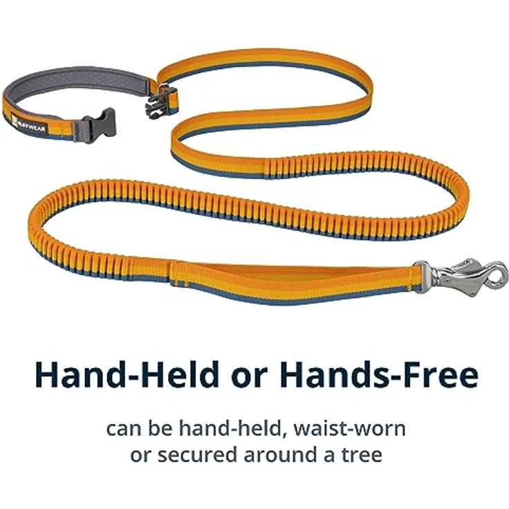 Ruffwear Roamer Bungee-Hundeleine zum Laufen, Radfahren oder Wandern, gelber Schnee, 5.5-7ft – Bild 4