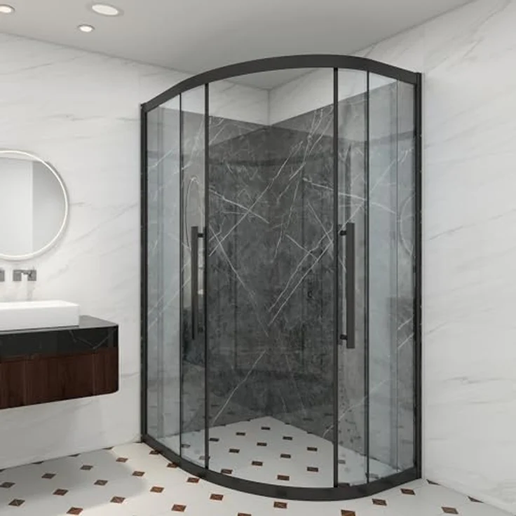neu.haus Duschrückwand, Wandpaneel »Bladel« 4er Set 120 x 60 cm Grey Diamond, feuchtigkeitsunempfindlich, flexible Anpassung, schnelle Installation – Bild 2