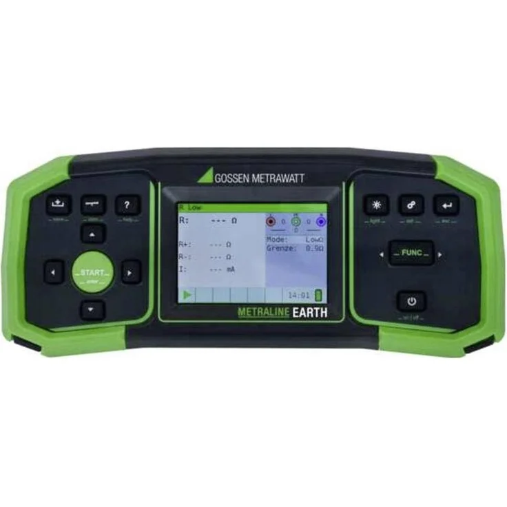 Gossen Metraline Earth, Multimeter für Erdungs- und Niederohmmessungen (CAT IV 300V, CAT III 600V) mit USB-Interface, kompakt und bis zu 1000 Messwerte speicherbar