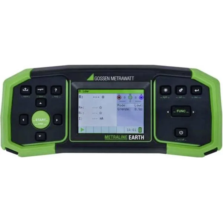 Gossen Metraline Earth, Multimeter für Erdungs- und Niederohmmessungen (CAT IV 300V, CAT III 600V) mit USB-Interface, kompakt und bis zu 1000 Messwerte speicherbar