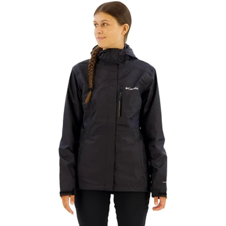 Columbia Pouring Adventure III, Damen Jacke, wind- und wasserdicht mit hoher Atmungsaktivität, Schwarz, Größe S – Bild 1