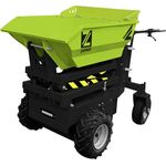 Zipper Elektro-Rad-Dumper ZI-ED600HKS, Scherenhubfunktion, hydraulische Kippmulde, 500 kg Nutzlast, emissionsfreier Elektroantrieb