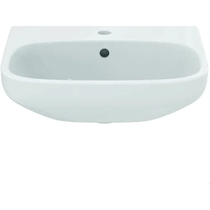 Ideal Standard Waschtisch i.life A, 50x44 cm, 1 Hahnloch mit Überlauf, weiß, aus Kristallporzellan, wandhängend – Bild 2