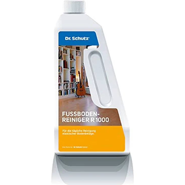 Dr. Schutz Fußbodenreiniger R 1000 750 ml | streifenfreie Reinigung für PVC, CV, Linoleum, Kautschuk, Stein, Designboden und Parkett | Boden Reinigungsmittel | Bodenreiniger | Vinyl Bodenreiniger – Bild 1