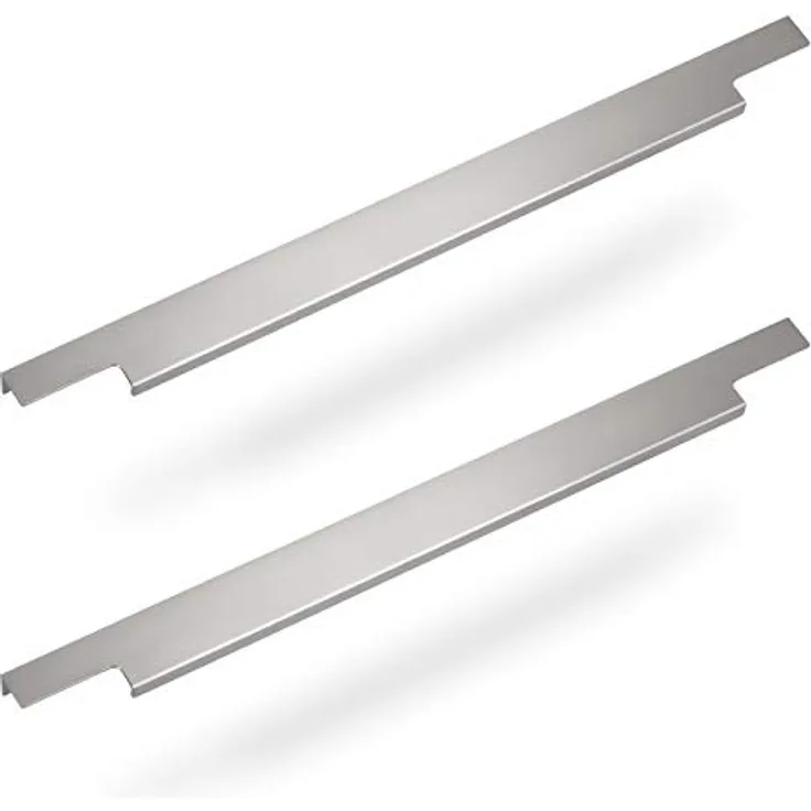 SO-TECH Möbelgriff BLANKETT Slim, 295 mm, Aluminium, chrom matt, rückseitige Verschraubung, 2er Set