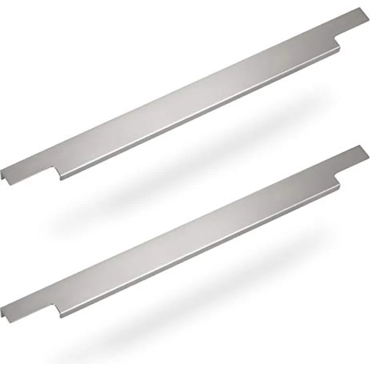 SO-TECH Möbelgriff BLANKETT Slim, 295 mm, Aluminium, chrom matt, rückseitige Verschraubung, 2er Set – Bild 1
