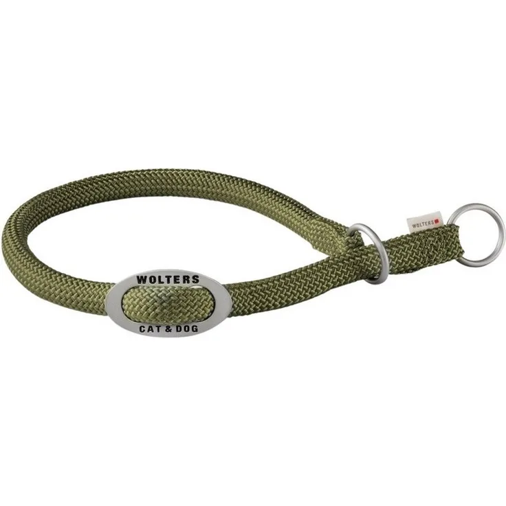 Wolters Hunde-Halsband Schlupfhalsband K2 olive, für Spaziergänge und einfaches An- und Ausziehen