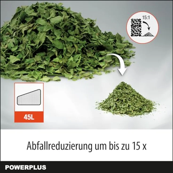 Powerplus Dual Power POWDPG75270 Akku Laubbläser - 40V - Blasen / Saugen / Zerkleinern - 45 L Auffangbeutel - 15:1 Volumenreduzierung – Bild 6