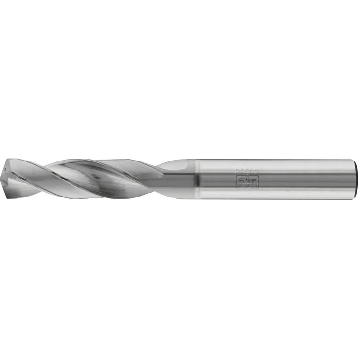PFERD TOOLS Metall-Spiralbohrer 16mm, Vollhartmetall mit innerer Kühlschmierstoffzufuhr, Gesamtlänge 45mm, 2 Zähne, AlTiN Beschichtung