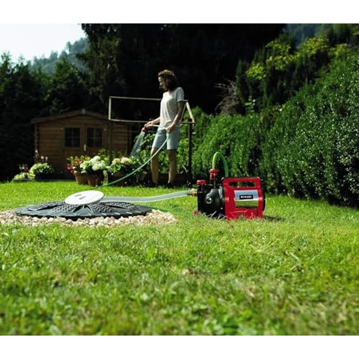Einhell GC-GP 1250 N (1.200 W, max. 5000 L-h, max. Förderhöhe 50 m, Wasserfüllanzeige, Wassereinfüllöffnung --ablassschraube, Frostschutz, Thermoschutz) – Bild 4