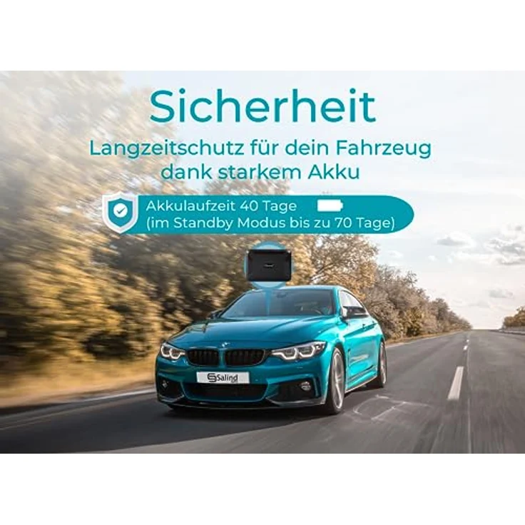 SALIND GPS Tracker 11 (Modell 4G) - GPS-Tracker Auto, Motorrad, Fahrzeuge und LKW´s mit Magnet, etwa 40 Tage Akkulaufzeit (bis zu 90 Tage im Standby Modus) – Bild 4