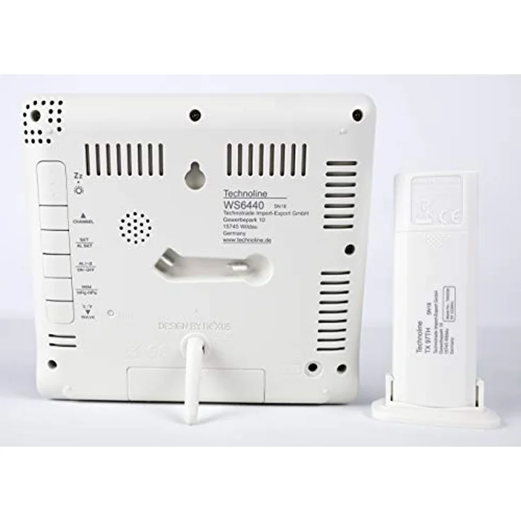 Technoline WS 6440, Wetterstation mit Funkuhr, Innen- und Außentemperaturanzeige, weiß – Bild 4