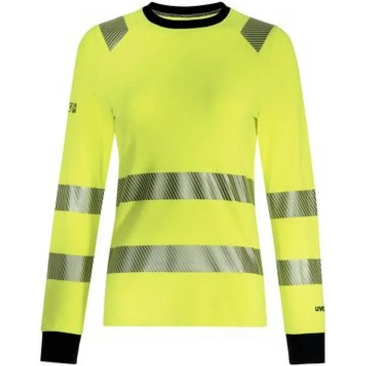 Uvex 7035010 Pullover, schwer entflammbar und hochsichtbar mit Reflexstreifen, Größe M, Gelb