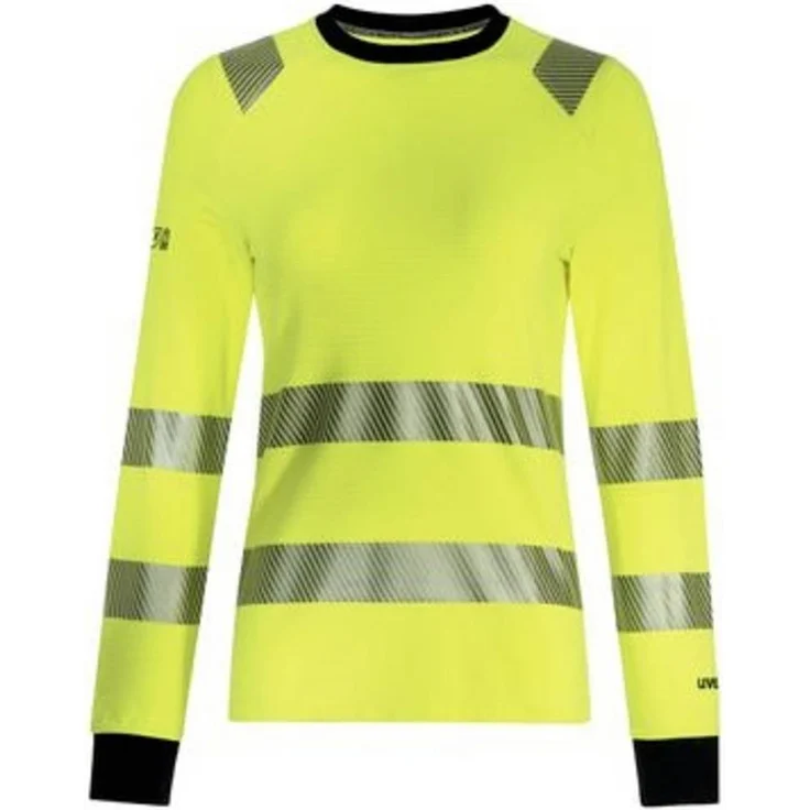 Uvex 7035010 Pullover, schwer entflammbar und hochsichtbar mit Reflexstreifen, Größe M, Gelb