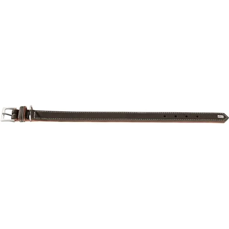 Hunter Hunde-Halsband Porto dunkelbraun-cognac XS – Bild 2
