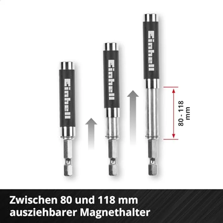 Original Einhell M-CASE 42-tlg. Bit-Set (25-mm-Bits, 50-mm-Bits, Magnethalter, Steckschlüssel, Schnellwechselbithalter inkl. Aufbewahrungsbox) – Bild 5