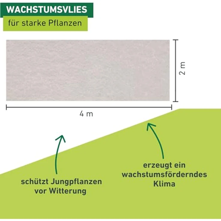Windhager Hochbeet Tunnelbogen Komplettset, 4 x 2 m, Pflanztunnel mit Rundbögen, Insektenschutz und Wachstumsvlies, flexibel einsetzbar und wachstumsfördernd – Bild 4