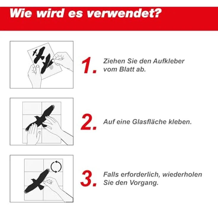 Swissinno Vogelschutz-Fensteraufkleber , 5 Stk. – Bild 7