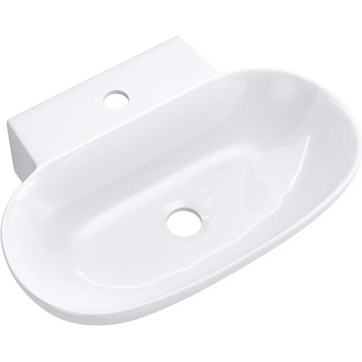 Mai & Mai Aufsatzwaschbecken Brüssel899 Keramik oval, Weiß inkl. Nano-Beschichtung