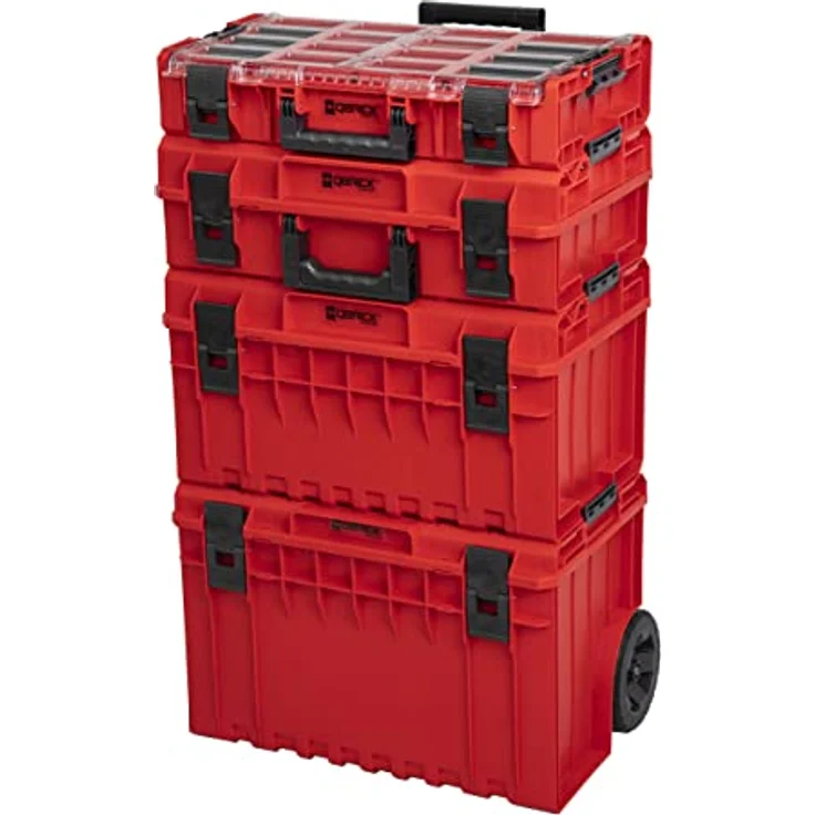 QBRICK One Red Ultra Set Werkzeugkoffer, IP66 wasserdicht, rot – Bild 1