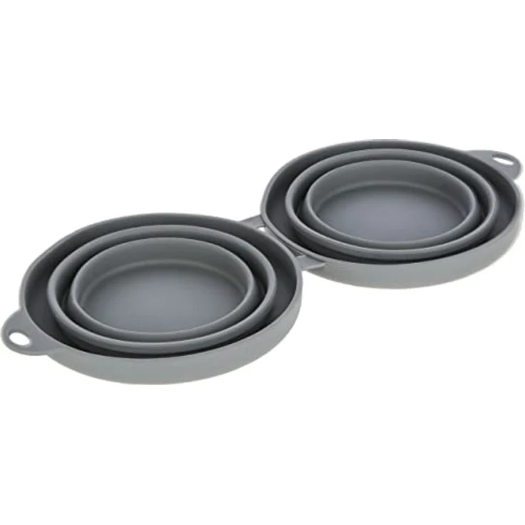 Faltbarer Reisenapf, grau, 2 x 300 ml – Bild 2