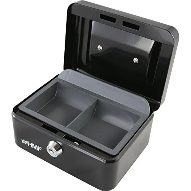 HMF 102159 Geldkassette 15,0 x 12,0 x 8,0 cm , schwarz – Bild 1