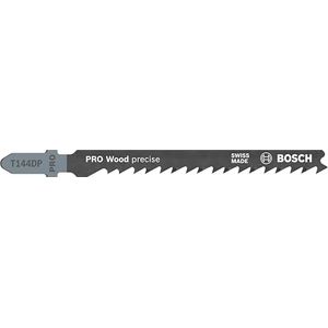 Bild für Bosch 2x PRO Wood precise T144DP Stichsägeblatt (für Weichholz, Länge 100 mm, Professional Zubehör Stichsäge)