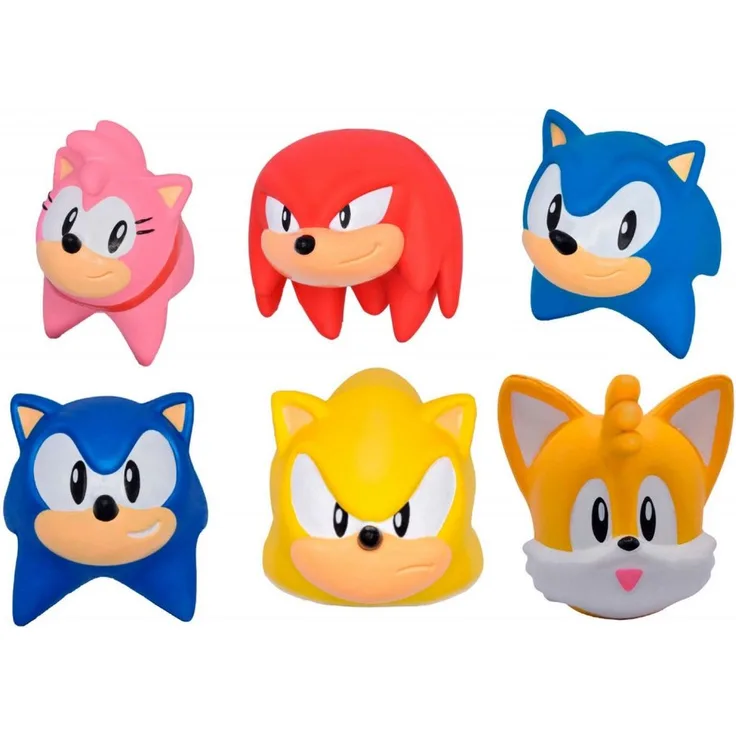 Just Toys Sonic Squishme S1 Stressabbau Figur - 6 cm, verschiedene Designs