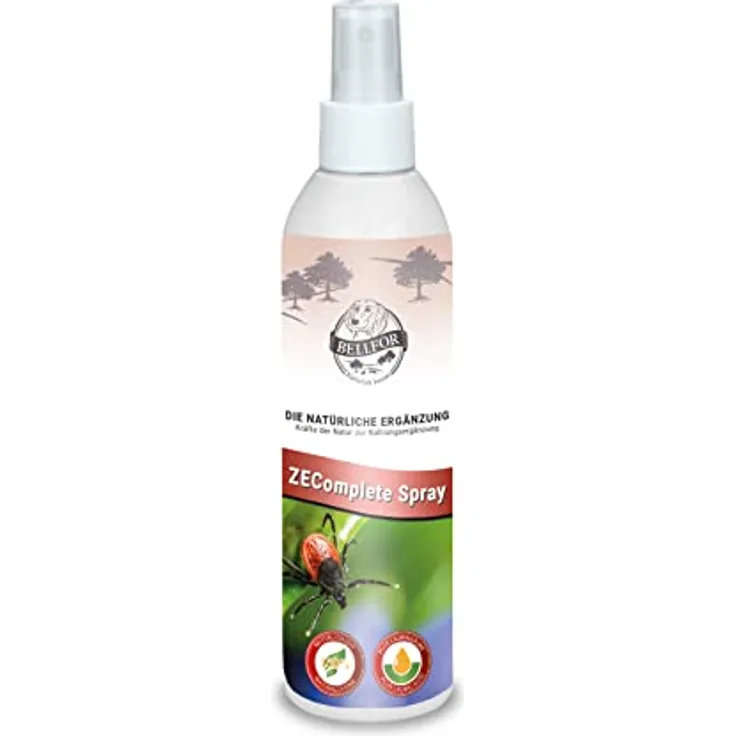 Bellfor Anti Zecken Spray ZEComplete für Hunde Zeckenmittel für Hunde Pflanzenbasierter Zeckenschutz Gegen Zecken und Parasiten 100 ml