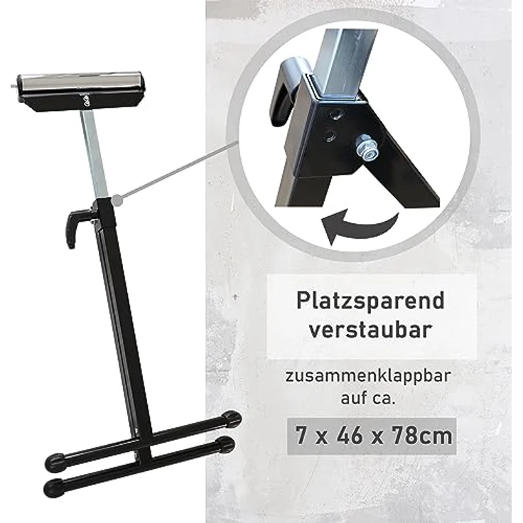 Rollenbock, 2er Set, höhenverstellbar, Rollbock – Bild 3