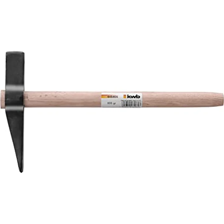 kwb KWB Maurerhammer 4464-06, Rheinische Form, 600 g mit Holz-Wechselstiel – Bild 2