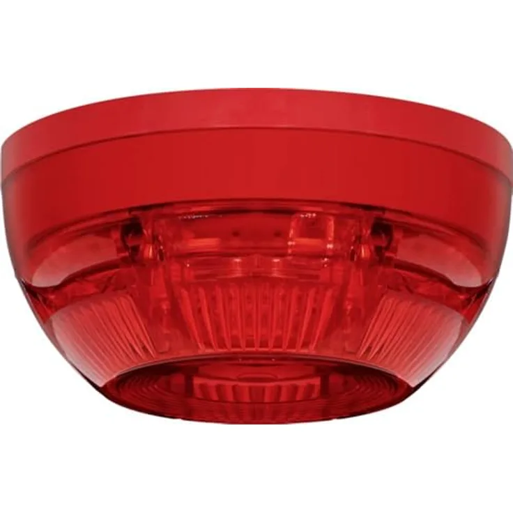 PENTATECH BA10S, Optisch-akustischer Signalgeber LED mit 100 dB, 7 blinkenden LEDs, 24-28 V DC, EN 54-3, EN 54-23