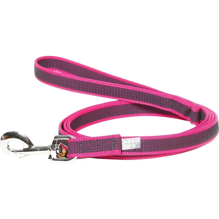 Julius-K9 Hundeleine Super Grip mit Handschlaufe pink, wasserfest und robust