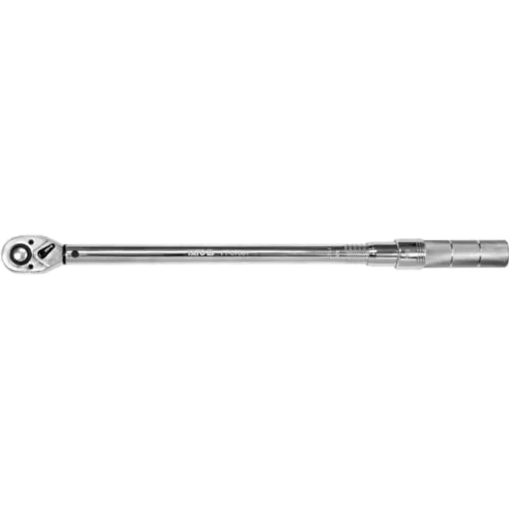 Yato YT-07601, Mechanischer Klick-Drehmomentschlüssel, 1/2", Messbereich 65 bis 335 Nm, inkl. praktischer Hülle, robustes Stahlmaterial