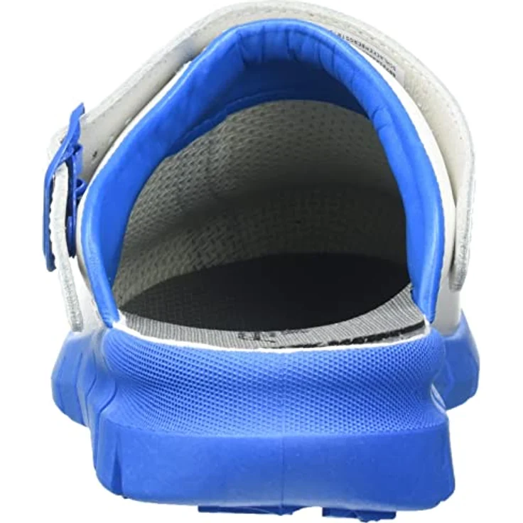 Abeba 7312 Dynamic OB Clog, Arbeitsschuh in Weiß/Blau mit rutschhemmender Sohle, Größe 38 – Bild 3
