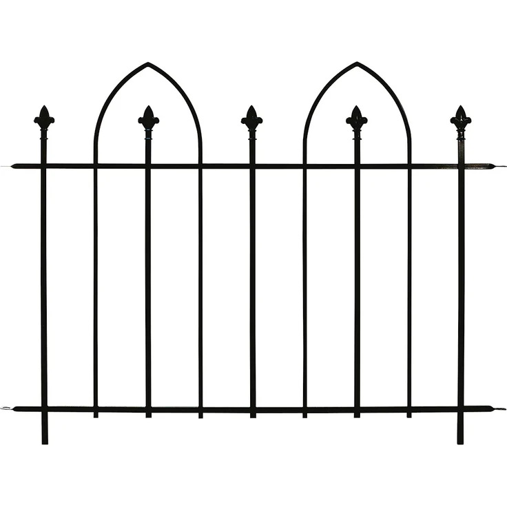 JUNGELMAR Dekor Zaunmatte Oxford 1320x845 mm, anthrazit - flexibles Zaunsystem für individuelle Gartengestaltung