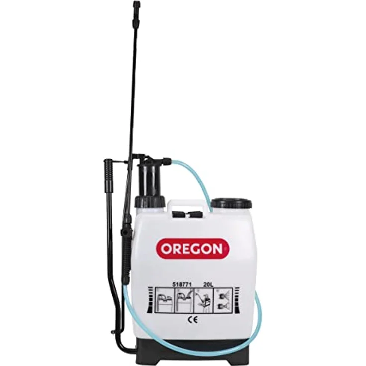 Oregon Rückenspritze/Druckspritze/Gartenspritze/Unkrautvernichter/Sprühgerät, 16 Liter, Tragbares Gartenzubehör mit Lanze und 2 Verstellbaren Sprühdüsen (51769) – Bild 3