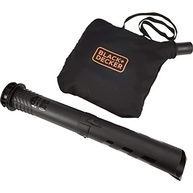 Black und Decker 3-in-1 Elektro-Laubsauger und Laubbläser (2.600 Watt, mit Häcksler, hohe Blasgeschwindigkeit von 315 km-h, 40l Fangsack und Tragegurt, für Terrassen, Wege, Einfahrten) BEBLV260 Häckselfunktion – Bild 4