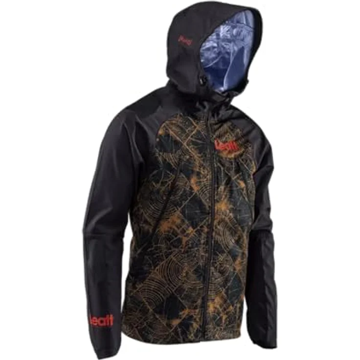 Leatt Velojacke MTB HydraDri 4.0, Damen Softshell-Jacke, wasserdicht und atmungsaktiv, Ride Adaptive Hood, grau, XXL – Bild 9