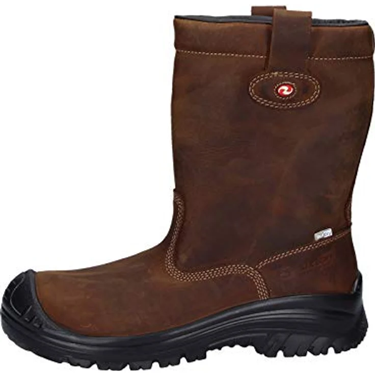 SIXTON MONTANA OUTDRY S3, Sicherheitsschuhe aus gefettetem Wildleder, braun, Gr. 44, mit Thinsulate-Isolierung und rutschfester PU/PU-Sohle – Bild 2