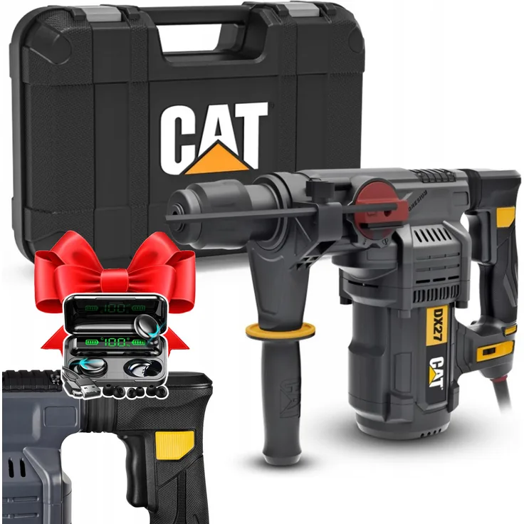 CAT DX27 SDS-Plus-Abbruchhammer, 1500 W mit 5 J Schlagenergie, ergonomisches Design und Vibrationsreduktion