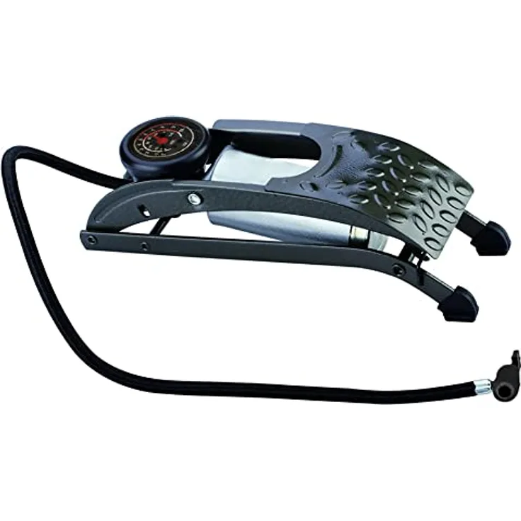 HP-Autozubehör 21350 Premium Einzylinder-Fussluftpumpe