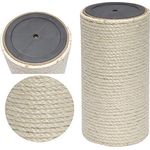 nanook Kratzsäule/Sisalsäule/Ersatzstamm für Kratzbäume - Ø 15 cm, Gewinde M8 - aus Teppichgewebe - beige - Länge 25 cm - Preisvergleich