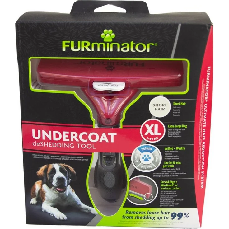 FURminator Fellbürste für kurzhaarige sehr große Hunde, deShedding-Pflege Werkzeug – Bild 1